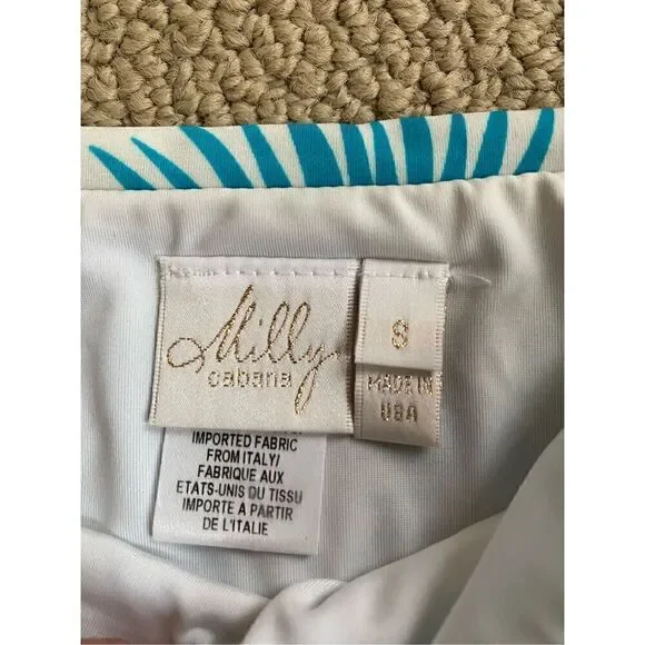 MILLY Aster Print Maxime Underwire Bikini Top and Bottoms in Aqua SMALL - Picture 3 of 8